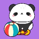 Panda strandbal.webp