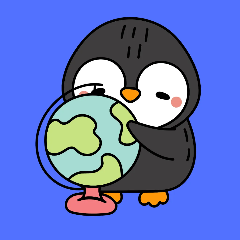 Pinguïn wereldbol.webp