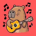 Capibara gitaar.webp