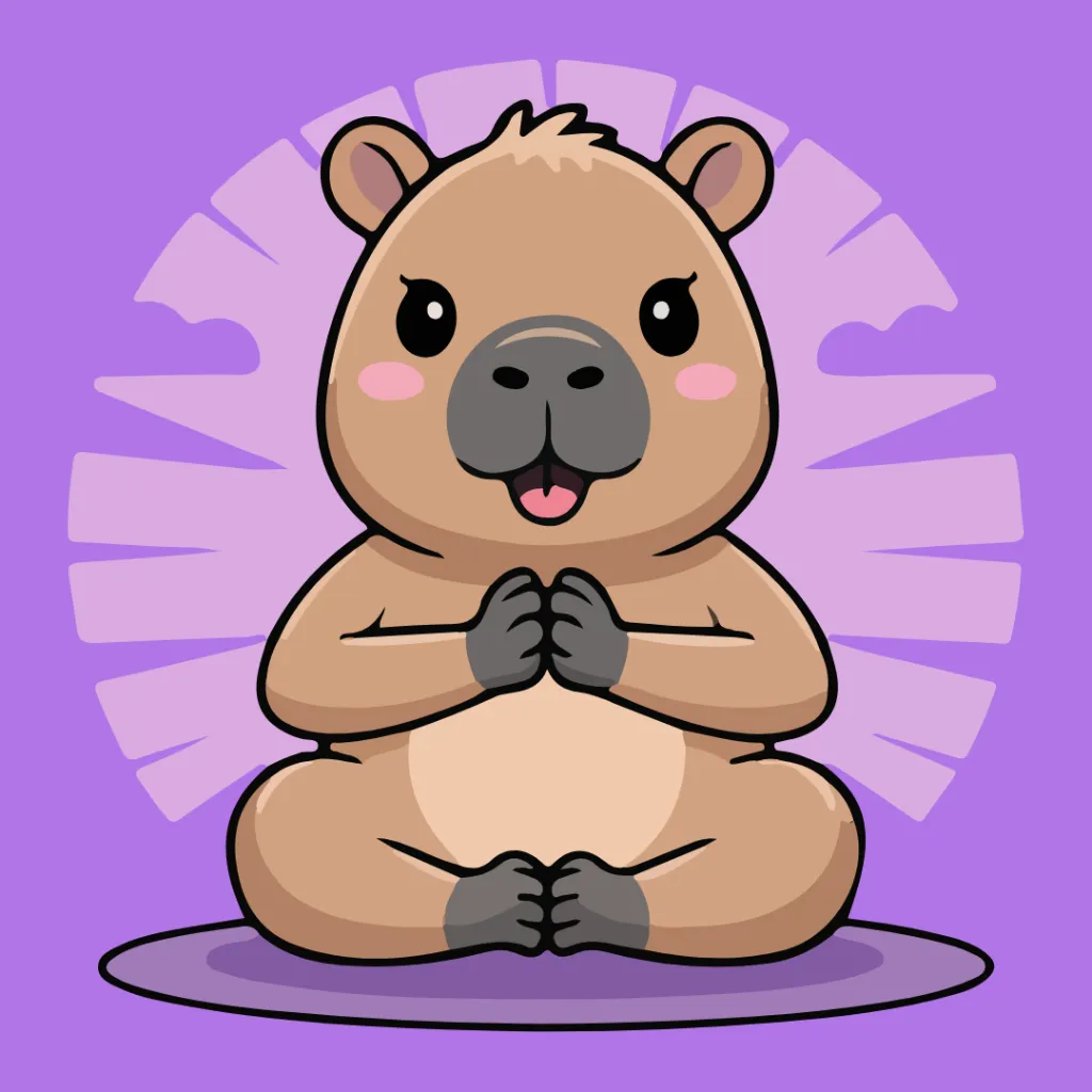 Capibara yoga.webp