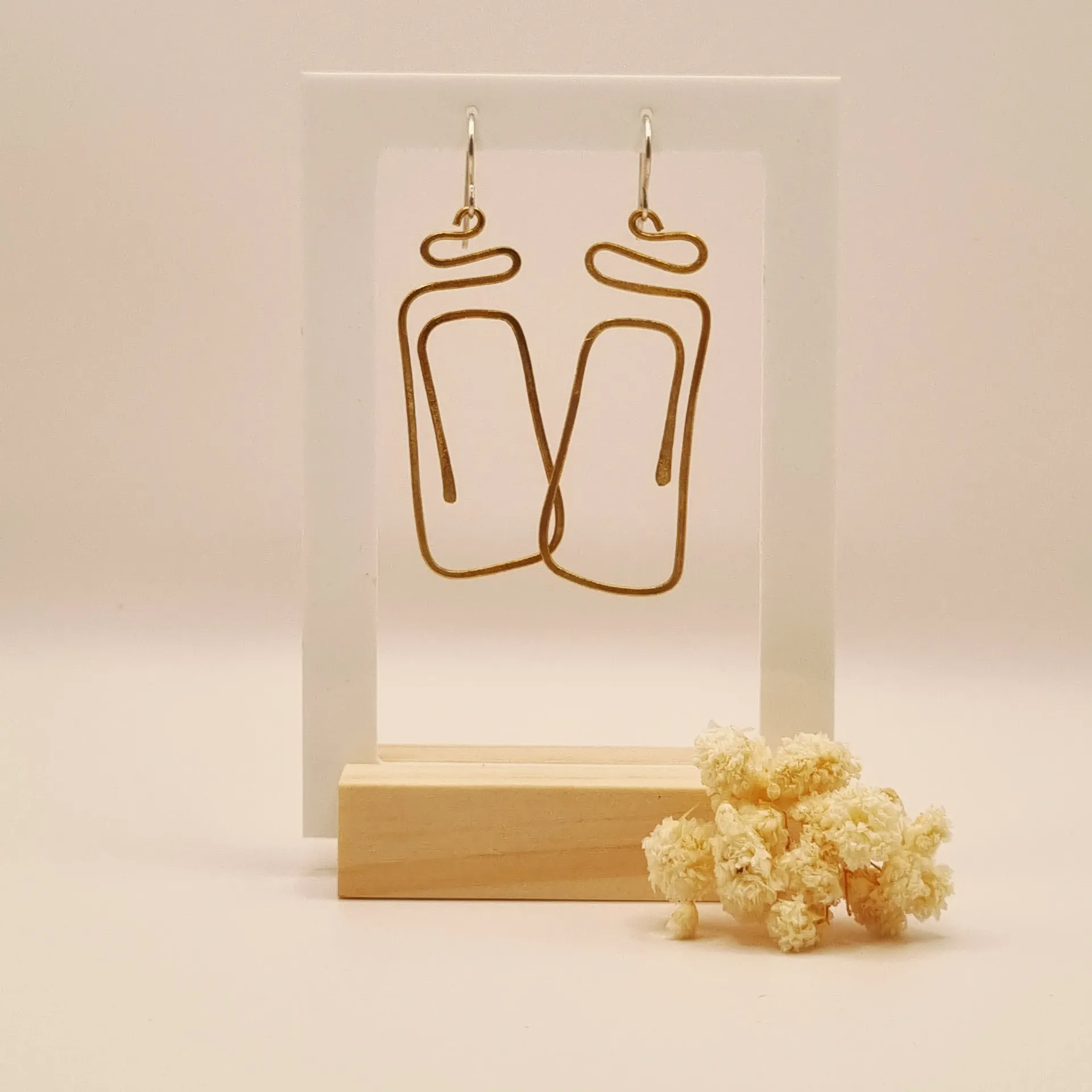 Oorbellen 'Rectangles'