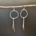 Oorbellen rond met staafjes