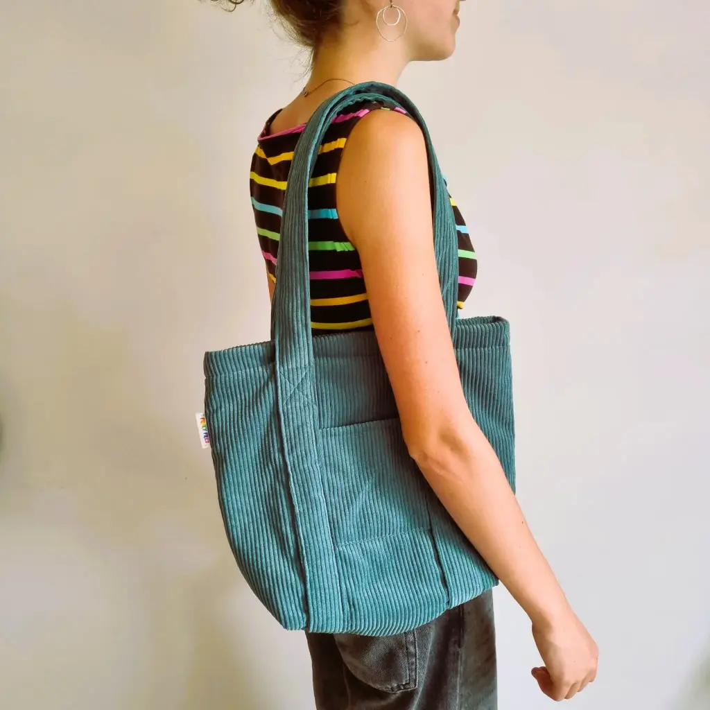 Totebag uit velours