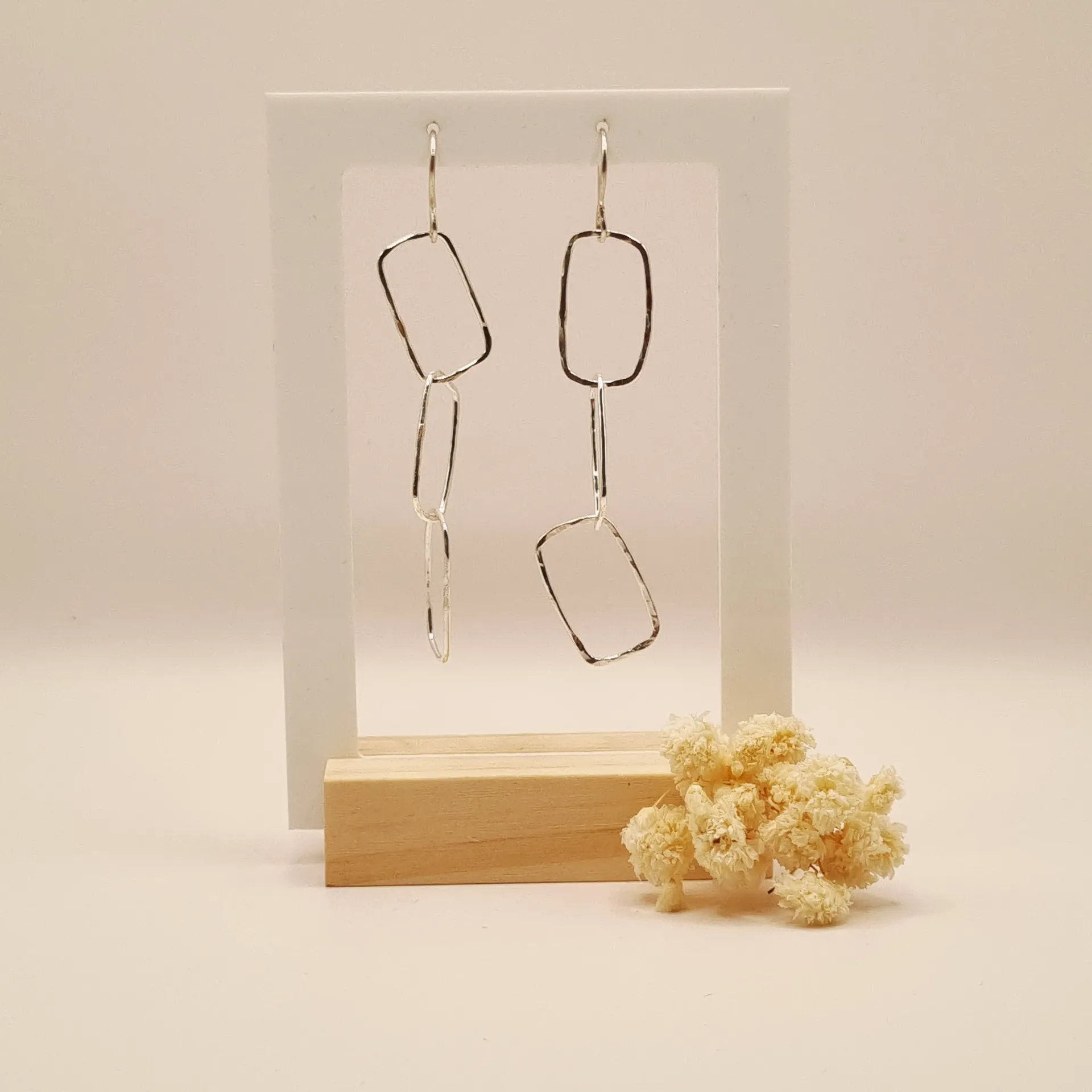 Oorbellen 'Dangling rectangles'