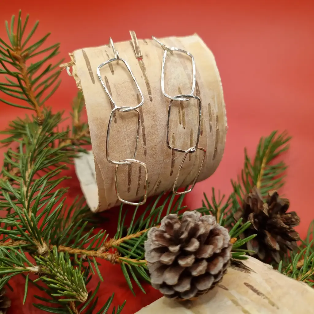 Oorbellen 'Dangling rectangles'