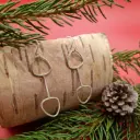 Oorbellen 'Arrow of pebbles'