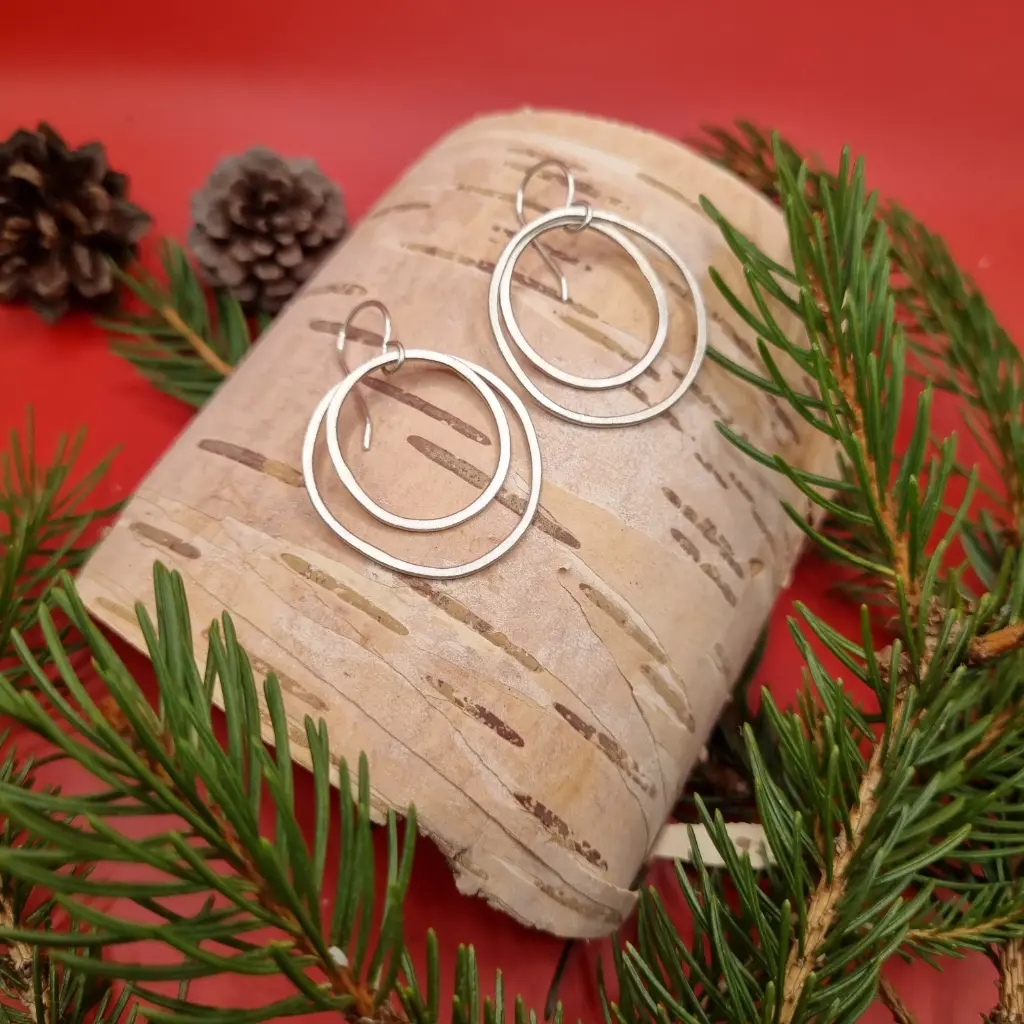 Oorbellen 'Double fun'